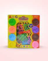 Alphabet Play Dough Set - 8 Jars with 28 Shape Cutters