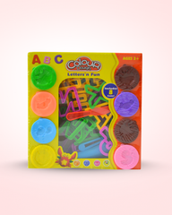 Alphabet Play Dough Set - 8 Jars with 28 Shape Cutters