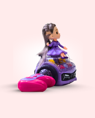 Rc 360 Degree Rotating Remote Control Sport Balancing Girl Car with Music & Lightning Function