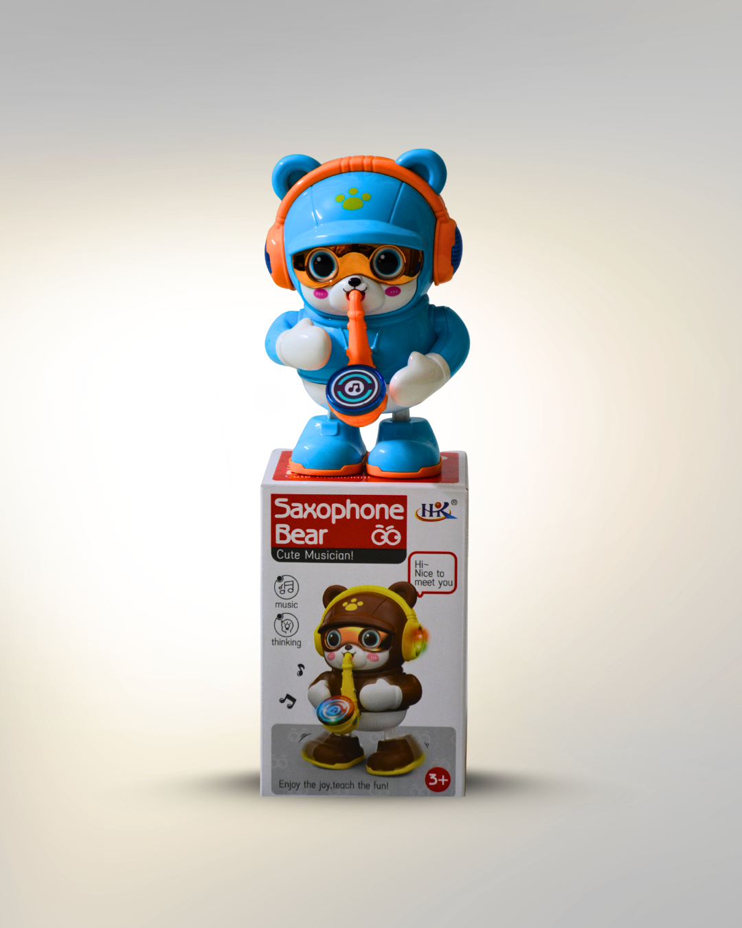 Battery Operated Cute Musician Bear With Lights