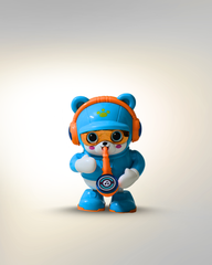 Battery Operated Cute Musician Bear With Lights